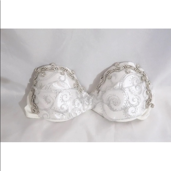 🎀 White rhinestone sparkle rave bra 🎀 - Picture 5 of 6